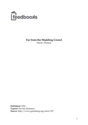 Far From the Madding Crowd cover