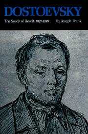 Dostoevsky: The Seeds of Revolt, 1821-1849 cover